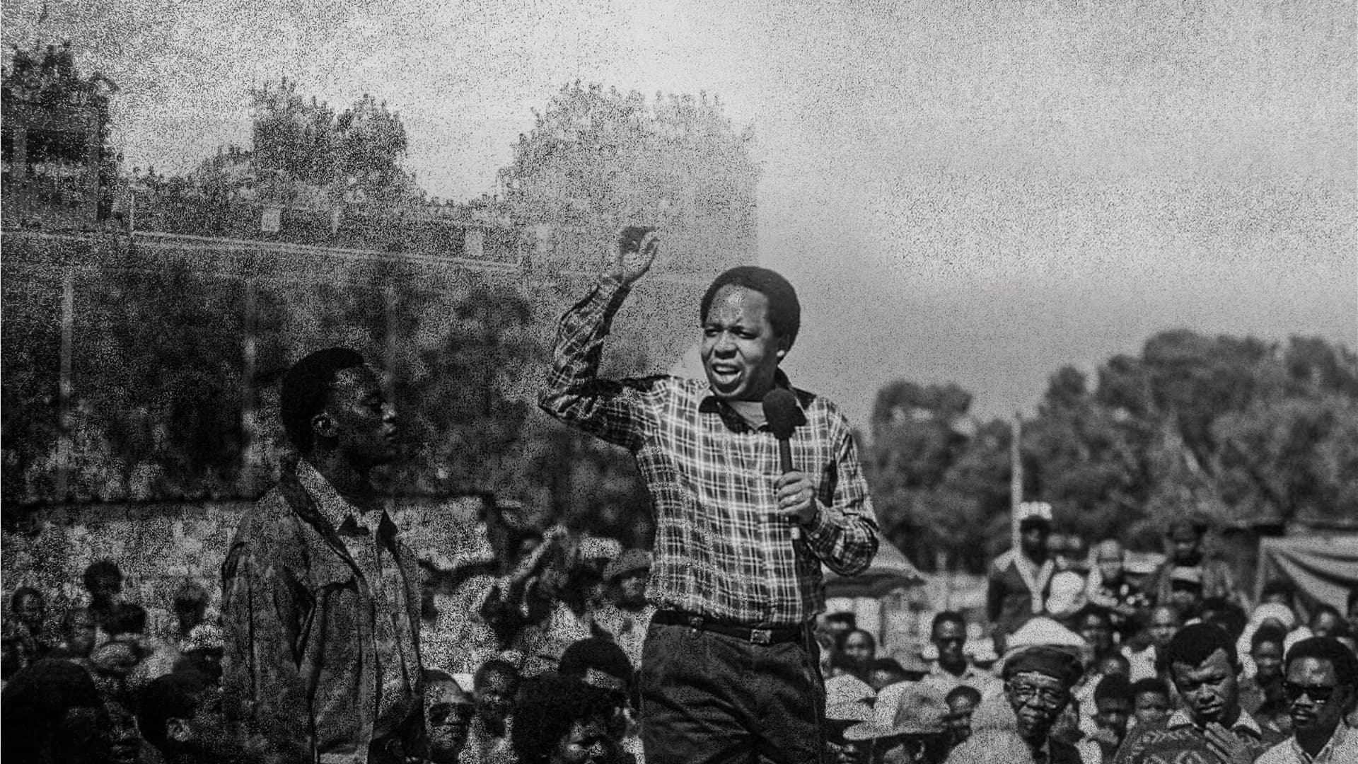 Chris Hani addressing a crowd