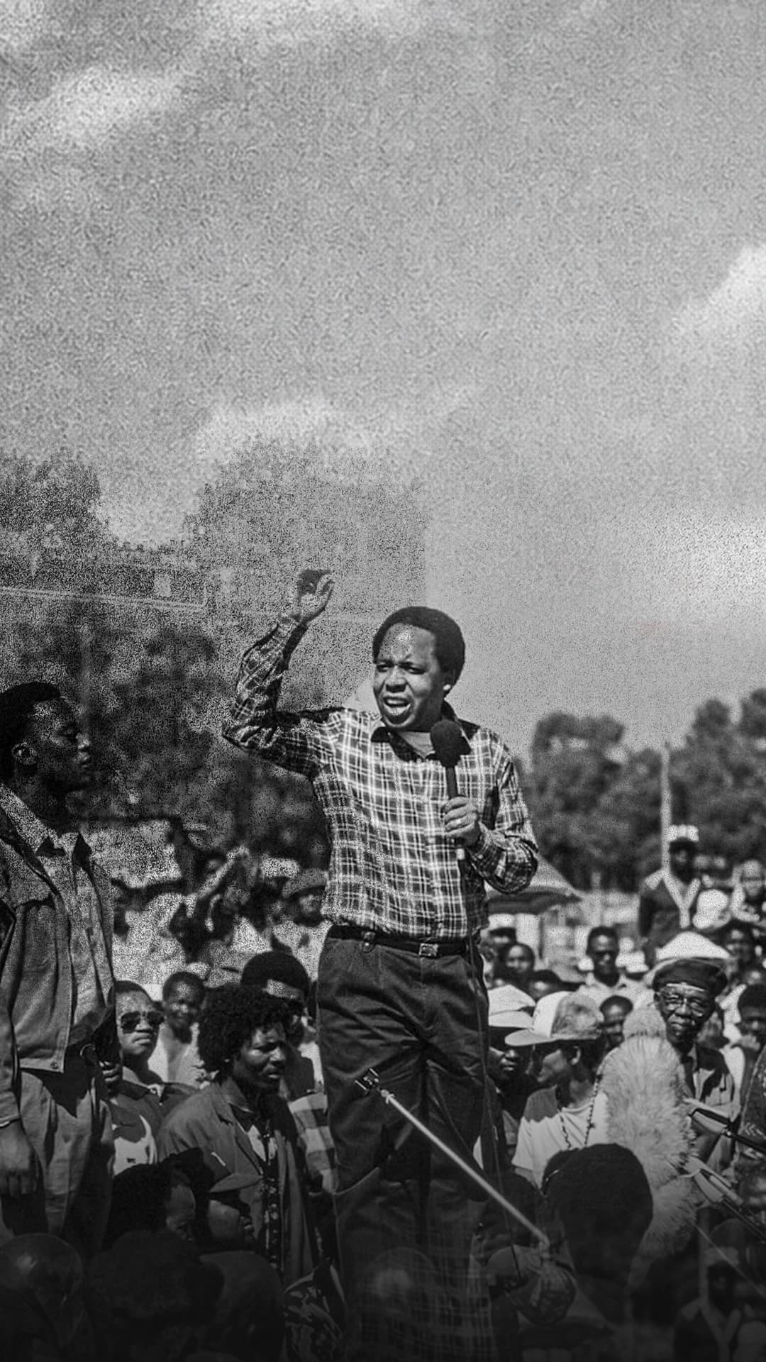 Chris Hani addressing a crowd