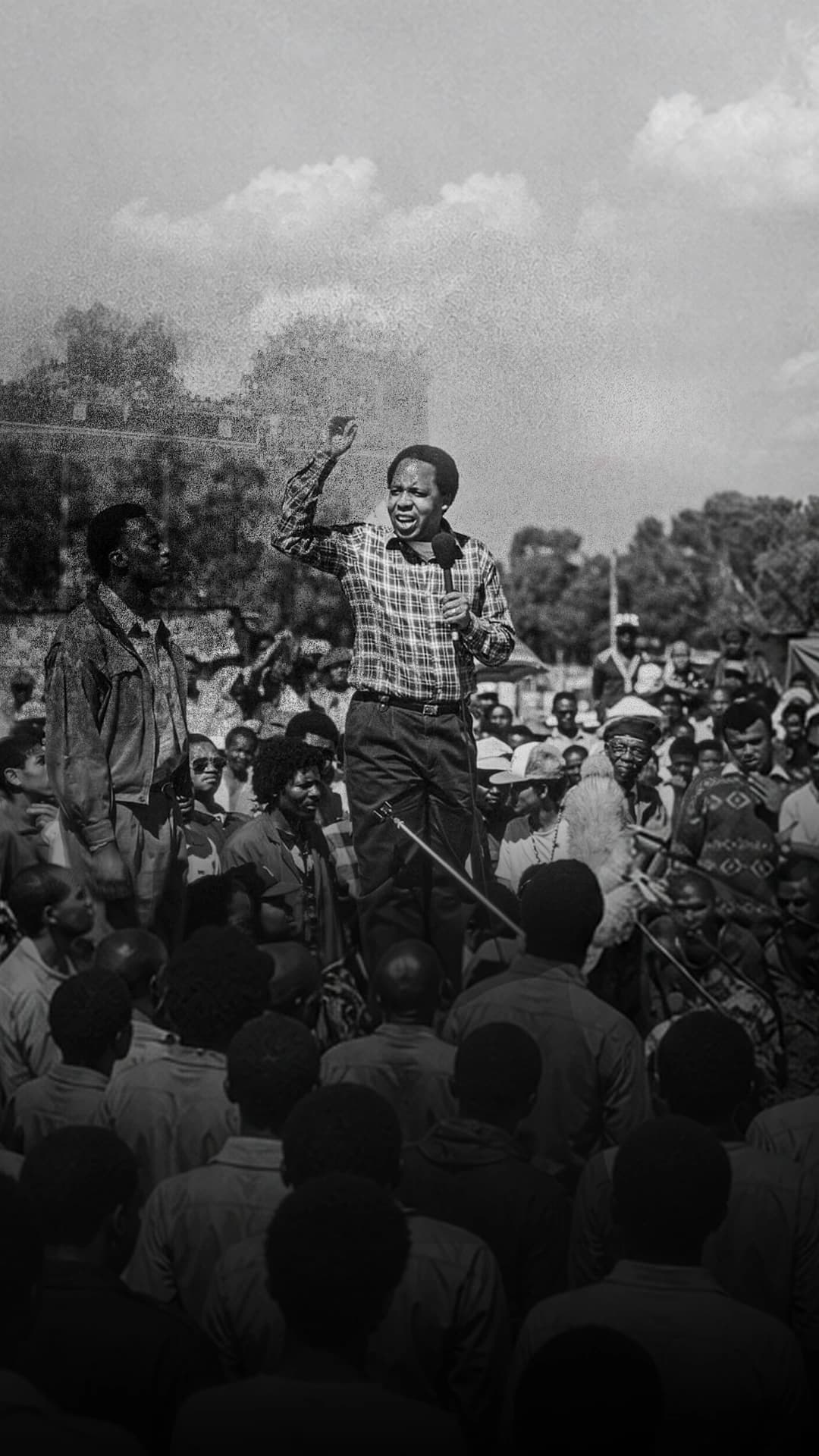 Chris Hani addressing a crowd